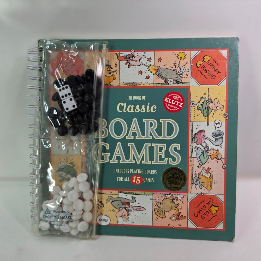 Klutz The Book of Classic Board Games 15 Timeless Classics Complete Hardcover